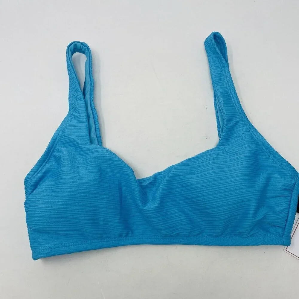Salt +‎ Cove Juniors Small Mint Spark Variegated Ribbed Bralette Bikini Top 2617